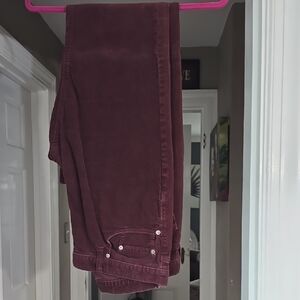 Banana Republic Burgundy Corduroy Pants